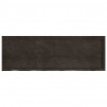 Blat do łazienki, ciemnobrązowy, 180x60x(2-6) cm, lite drewno