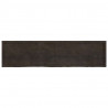 Blat do łazienki, ciemnobrązowy, 200x50x(2-4) cm, lite drewno