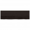 Blat do łazienki, ciemnobrązowy, 200x60x(2-4) cm, lite drewno