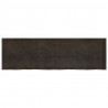 Blat do łazienki, ciemnobrązowy, 200x60x(2-6) cm, lite drewno