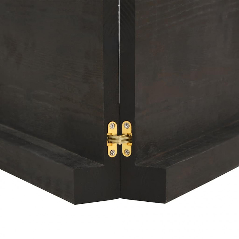 Blat do łazienki, ciemnobrązowy, 200x60x(2-6) cm, lite drewno