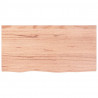 Blat do stołu, jasnobrązowy, 80x40x(2-6)cm, lite drewno dębowe
