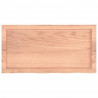Blat do stołu, jasnobrązowy, 80x40x(2-6)cm, lite drewno dębowe