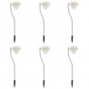 Lampki solarne ogrodowe LED, 6 szt., 9x7,8x29,5 cm