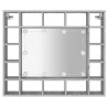 Szafka z lustrem i LED, szary dąb sonoma, 91x15x76,5 cm
