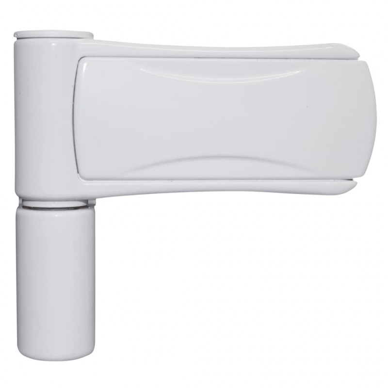 Drzwi wejściowe, białe, 98x208 cm, PVC
