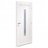 Drzwi wejściowe, białe, 98x208 cm, PVC
