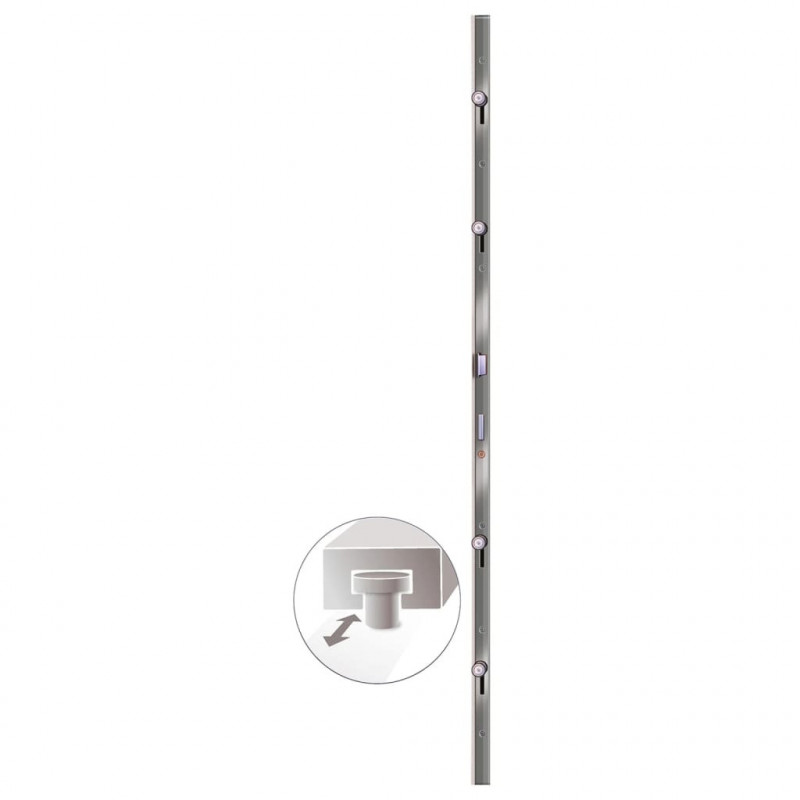 Drzwi wejściowe, białe, 108x208 cm, PVC