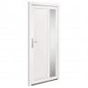 Drzwi wejściowe, białe, 98x208 cm, PVC