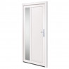 Drzwi wejściowe, białe, 98x200 cm, PVC