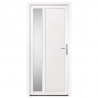 Drzwi wejściowe, białe, 98x208 cm, PVC