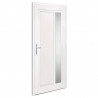 Drzwi wejściowe, białe, 98x208 cm, PVC