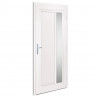 Drzwi wejściowe, antracytowe, 98x208 cm, PVC