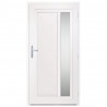 Drzwi wejściowe, antracytowe, 108x208 cm, PVC