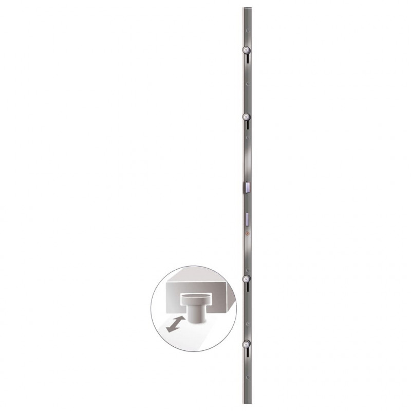 Drzwi wejściowe, antracytowe, 108x208 cm, PVC