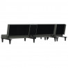 Sofa rozkładana L, ciemnoszara, 255x140x70 cm, tkanina