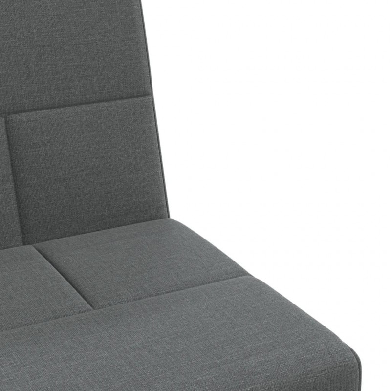 Sofa rozkładana L, ciemnoszara, 255x140x70 cm, tkanina