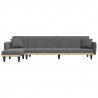 Sofa rozkładana L, ciemnoszara, 275x140x70 cm, tkanina