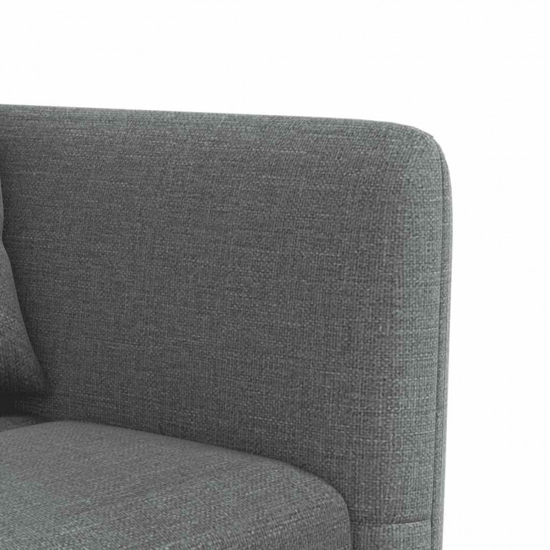 Sofa rozkładana L, ciemnoszara, 275x140x70 cm, tkanina