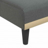 Sofa rozkładana L, ciemnoszara, 275x140x70 cm, tkanina