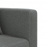 Sofa rozkładana L, ciemnoszara, 275x140x70 cm, tkanina