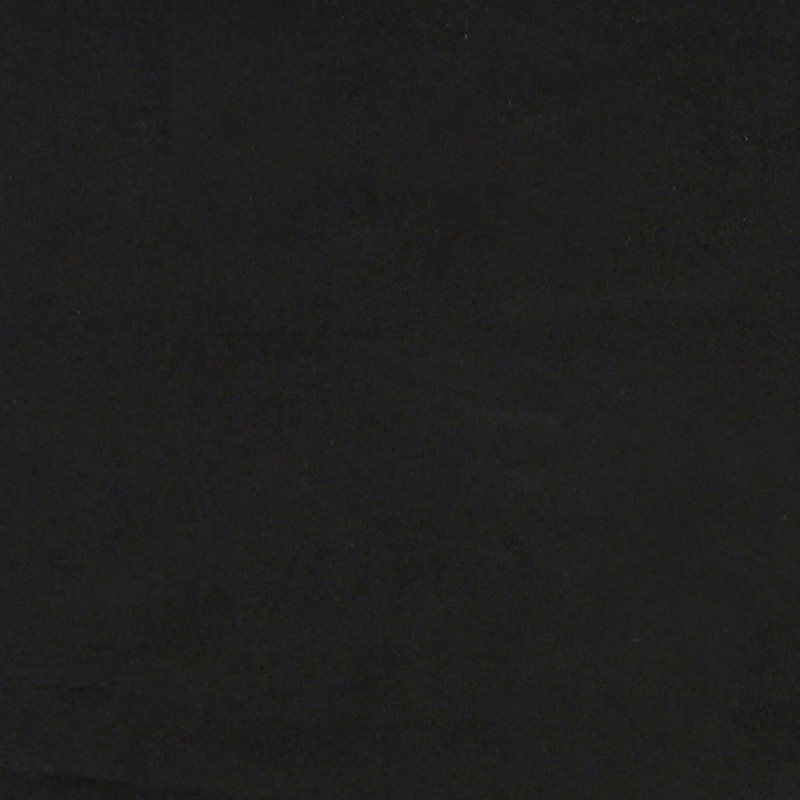 Sofa rozkładana L, czarna, 260x140x70 cm, aksamit