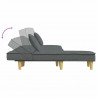 Sofa rozkładana L, ciemnoszara, 255x140x70 cm, tkanina