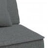 Sofa rozkładana L, ciemnoszara, 255x140x70 cm, tkanina