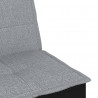 Sofa rozkładana L, jasnoszara, 255x140x70 cm, tkanina
