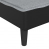 Sofa rozkładana L, jasnoszara, 255x140x70 cm, tkanina
