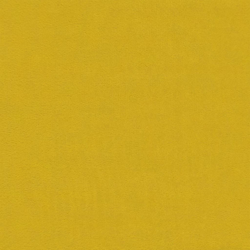 Sofa rozkładana L, żółta, 255x140x70 cm, aksamit