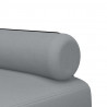 Sofa rozkładana L, jasnoszara, 260x140x70 cm, tkanina