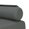 Sofa rozkładana L, ciemnoszara, 260x140x70 cm, tkanina