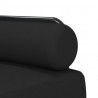 Sofa rozkładana w kształcie L, czarna, 260x140x70 cm, tkanina