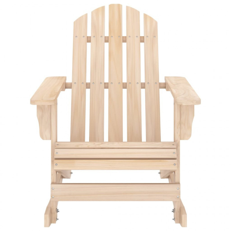 Ogrodowy fotel bujany Adirondack, lite drewno jodłowe