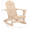 Ogrodowy fotel bujany Adirondack, lite drewno jodłowe