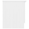 Szafka pod TV ALTA, biała, 112x35x41 cm, lite drewno sosnowe