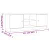 Szafka pod TV ALTA, biała, 112x35x41 cm, lite drewno sosnowe