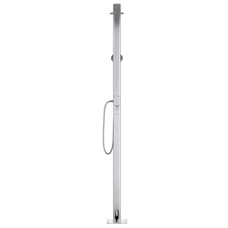 Prysznic ogrodowy, 215 cm, aluminium