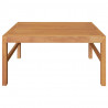 Stolik ogrodowy, 63x63x30 cm, lite drewno tekowe