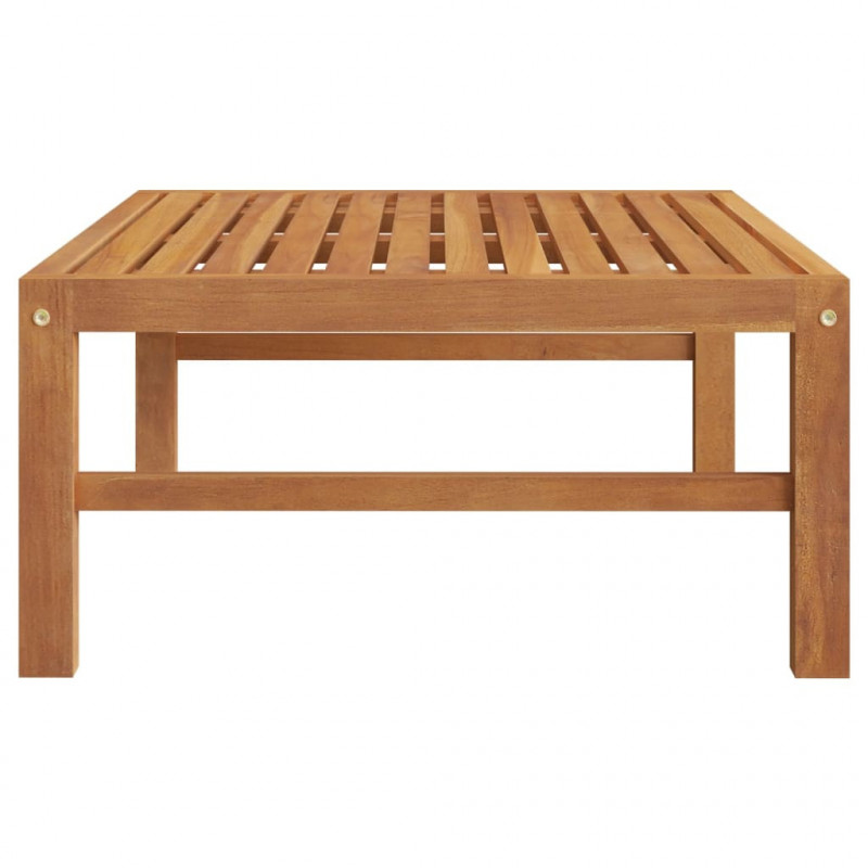 Stolik ogrodowy, 63x63x30 cm, lite drewno tekowe