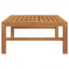 Stolik ogrodowy, 63x63x30 cm, lite drewno tekowe
