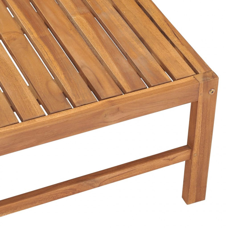 Stolik ogrodowy, 63x63x30 cm, lite drewno tekowe