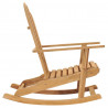 Krzesło bujane Adirondack, lite drewno tekowe