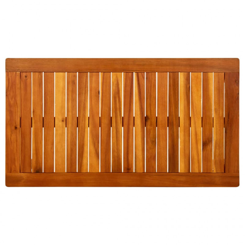 Ogrodowy stolik kawowy, 90x50x36 cm, lite drewno akacjowe