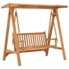 Huśtawka ogrodowa, 174 cm, lite drewno tekowe