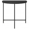 Stolik ogrodowy, czarny, 80x50x75 cm, rattan PE