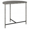 Stolik ogrodowy, szary, 80x50x75 cm, rattan PE