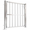 Brama ogrodowa 100x95 cm Stal nierdzewna