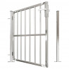 Brama ogrodowa 100x95 cm Stal nierdzewna